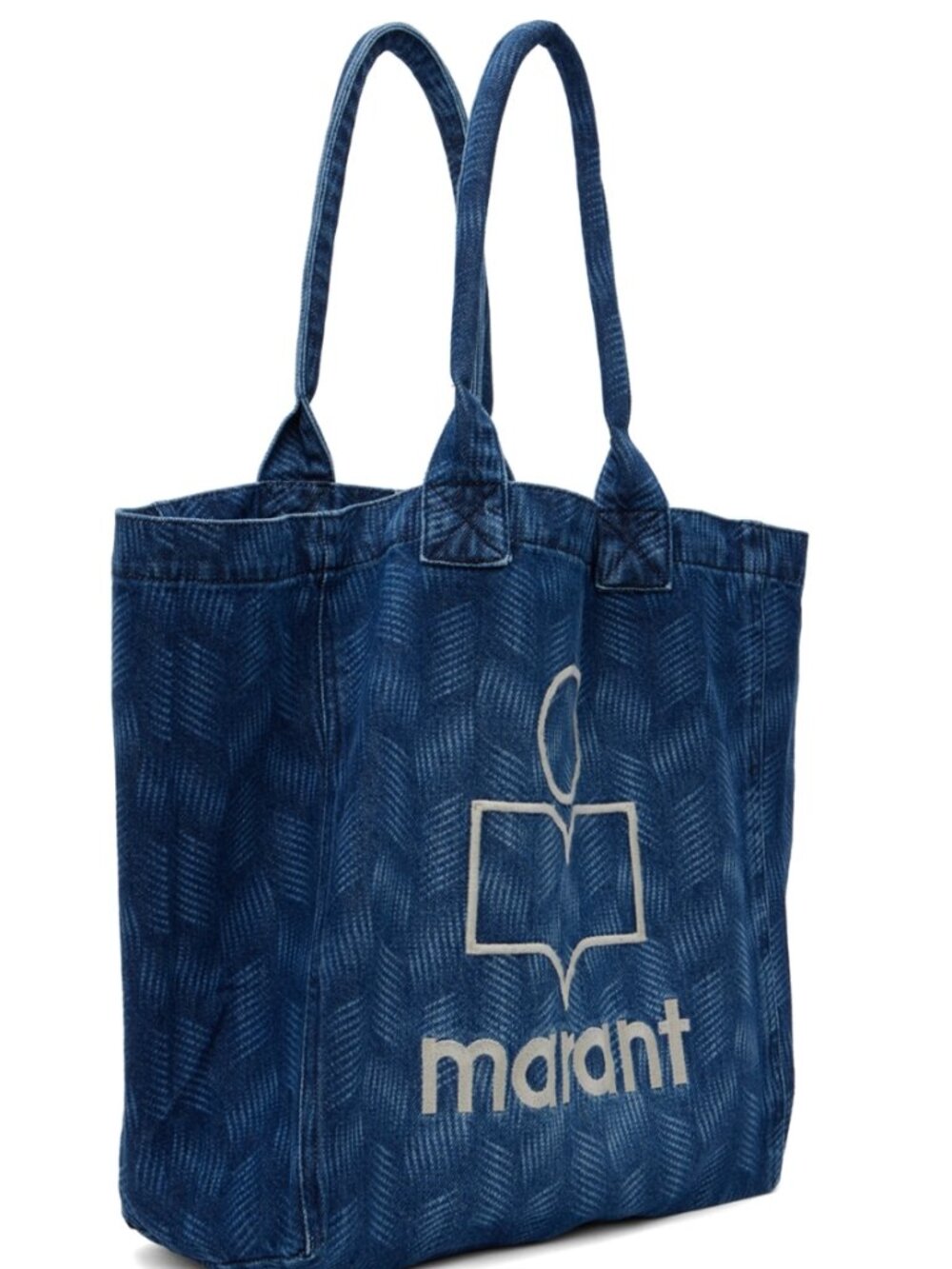 Isabel Marant Blue Yenki Logo Denim Tote - Picture 4 of 11